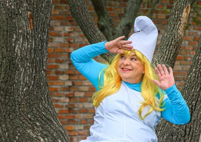 Oszvald Marika Törpillának öltözött unokája kedvéért – Fotók!