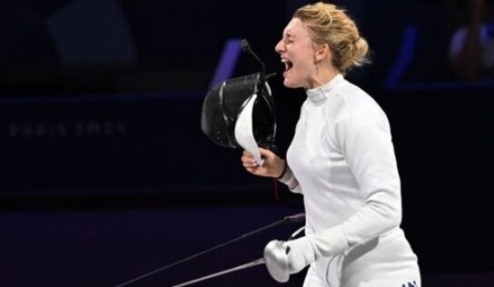 A párbajtőröző Muhari Eszter az első magyar érmes