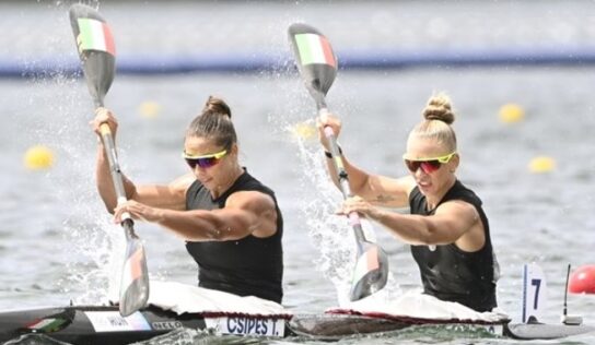 Ezüst- és bronzérem a női kajak párosoknál