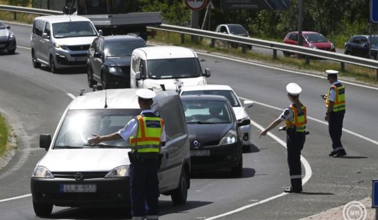 Egyhetes ellenőrzést tart a rendőrség az utakon