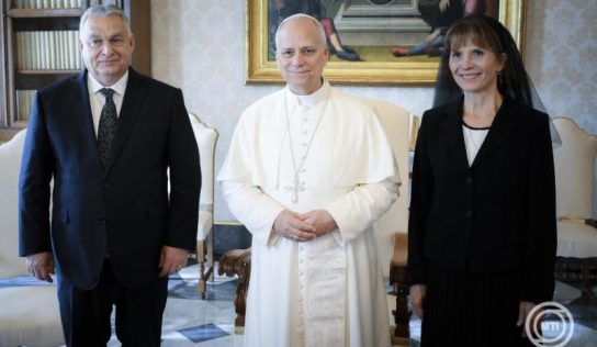 XIV. Leó pápa magánaudiencián fogadta Orbán Viktor miniszterelnököt