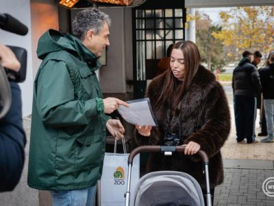 Egy horvát család lett a budapesti állatkert egymilliomodik látogatója