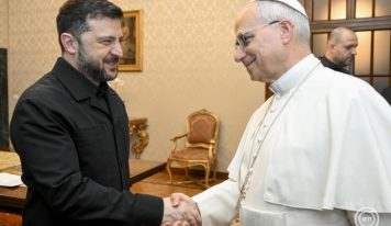 Ukrajnai háború – XIV. Leó pápa fogadta az ukrán elnököt
