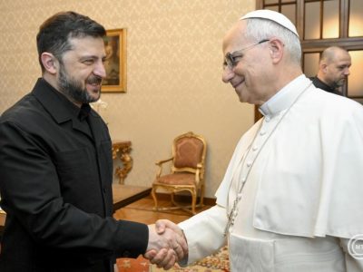 Ukrajnai háború – XIV. Leó pápa fogadta az ukrán elnököt